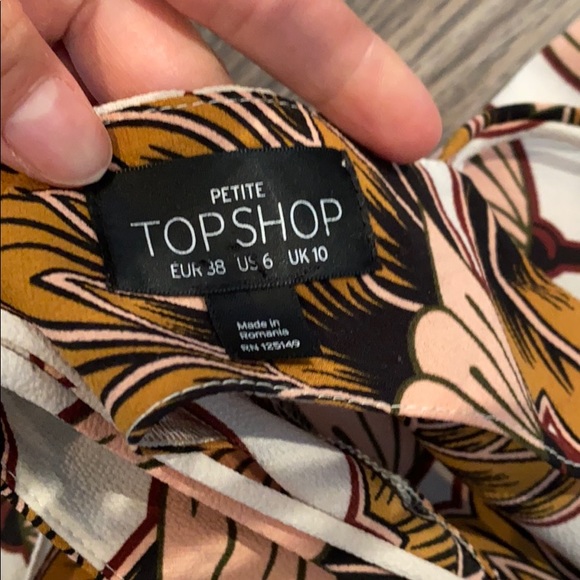 Topshop tank top blouse size 6 - Picture 4 of 5